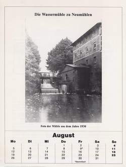 Heimatkalender August 1996, 2. Blatt
