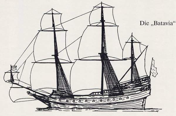 Zeichnung der Batavia